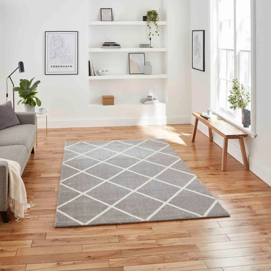 Brooklyn BRK35 Grey Cream Rug RS