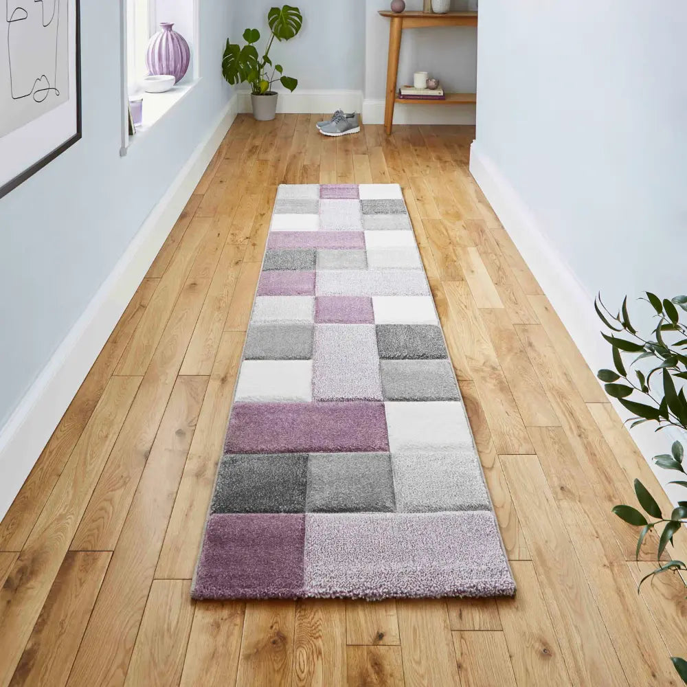 Brooklyn 646 Grey Purple Rug RS