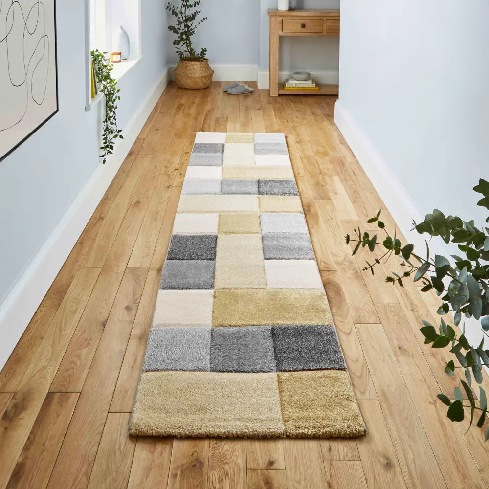 Brooklyn 646 Grey Yellow Rug RS