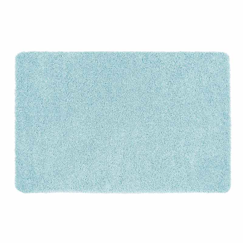 Buddy Washable Plain Rugs in Baby Blue