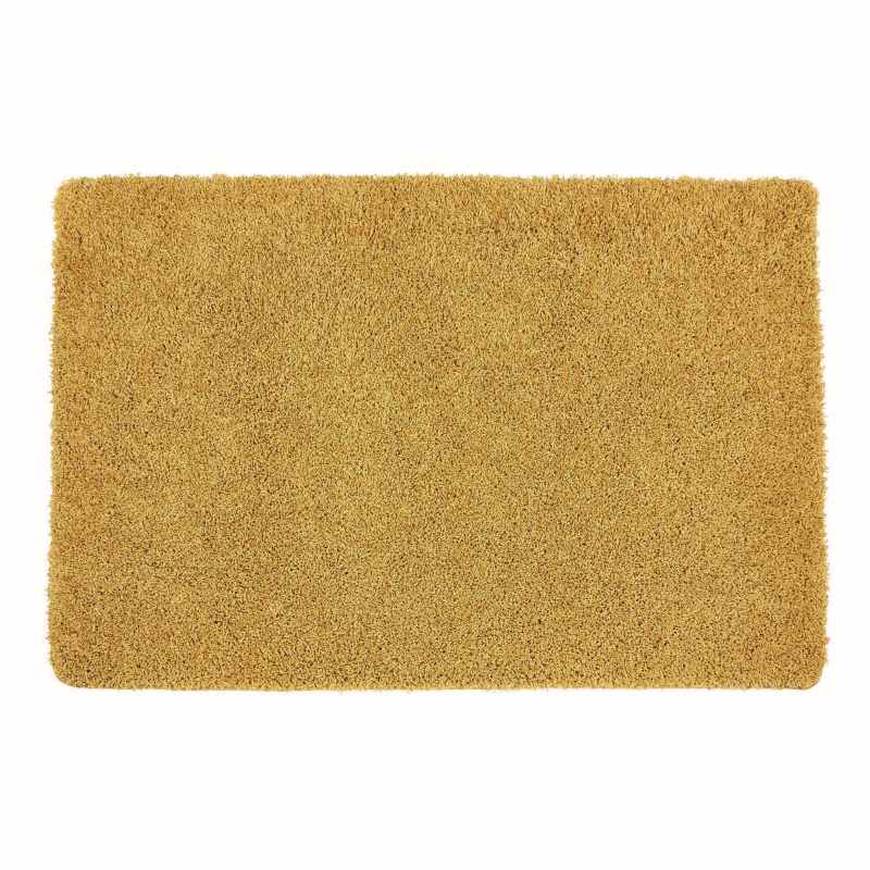 Buddy Washable Plain Rugs in Ochre Yellow