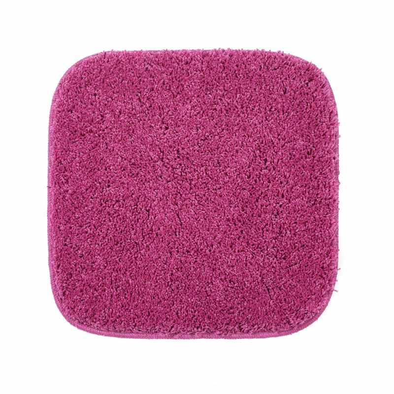 Buddy Bath Washable Toilet Bathroom Mat Rugs in Fuchsia Pink