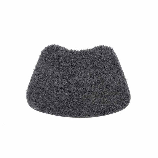 Buddy Bath Washable Curve Mat Rugs in Charcoal Grey
