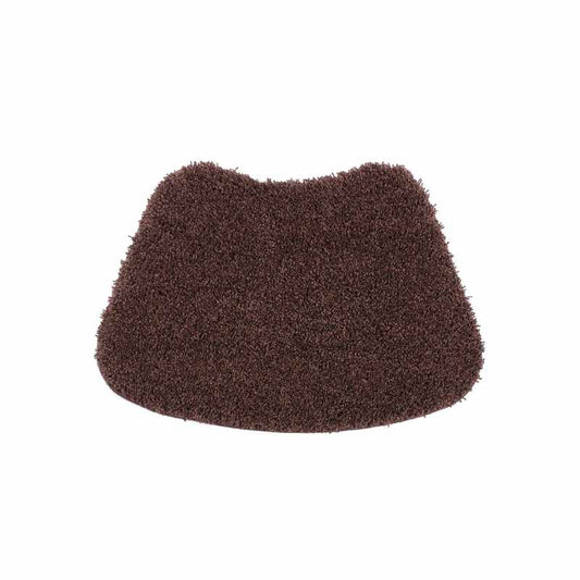 Buddy Bath Washable Curve Mat Rugs in Chocolate Brown