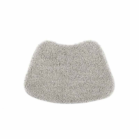 Buddy Bath Washable Curve Mat Rugs in Ghost Grey