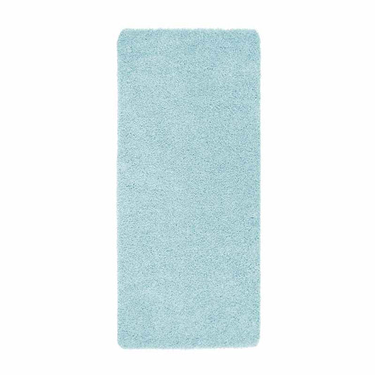 Buddy Washable Hallway Runner Rugs in Baby Blue