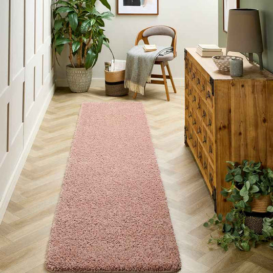 Buddy Washable Hallway Runner Rugs in Nude