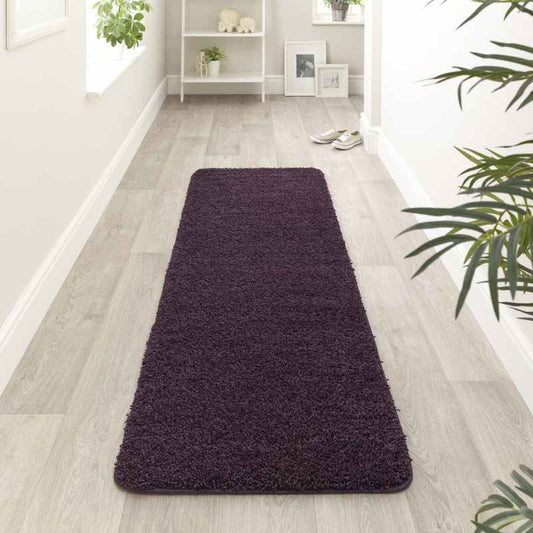 Buddy Washable Hallway Runner Rugs in Purple