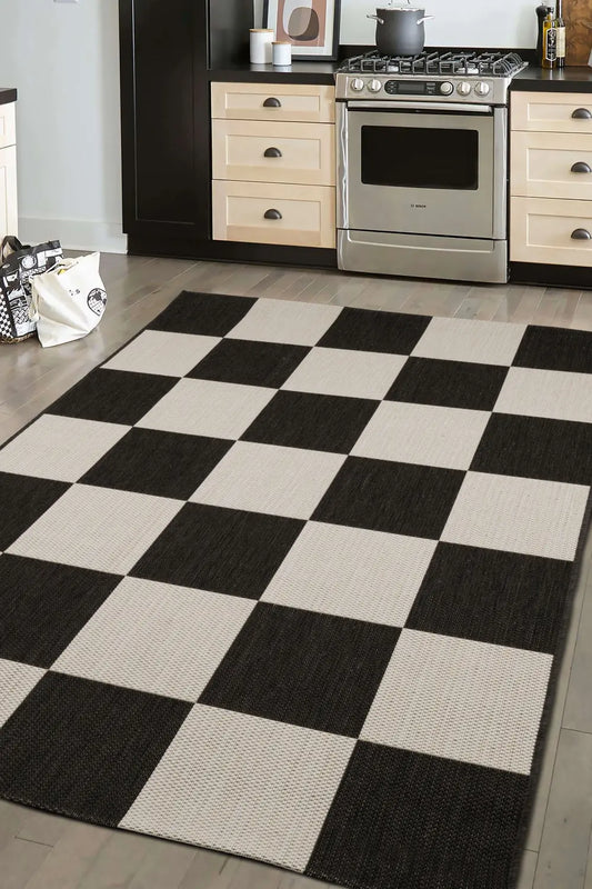 COUNTY CHEQUER BLACK RS