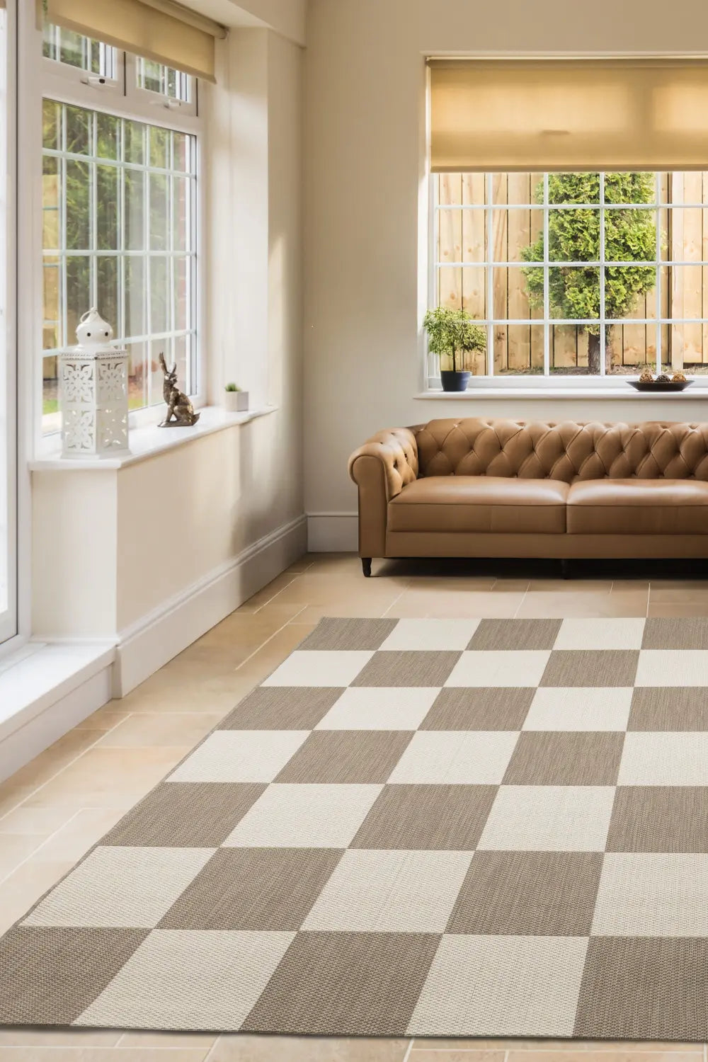 COUNTY CHEQUER NATURAL RS