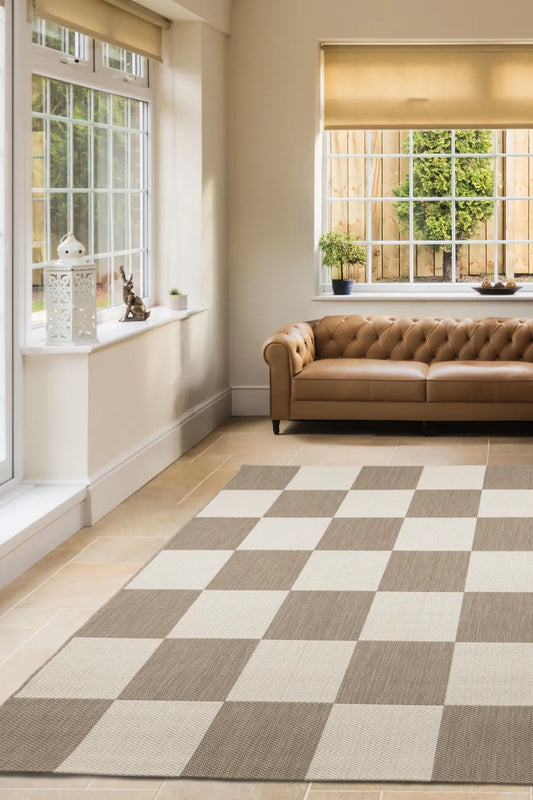 COUNTY CHEQUER NATURAL RS