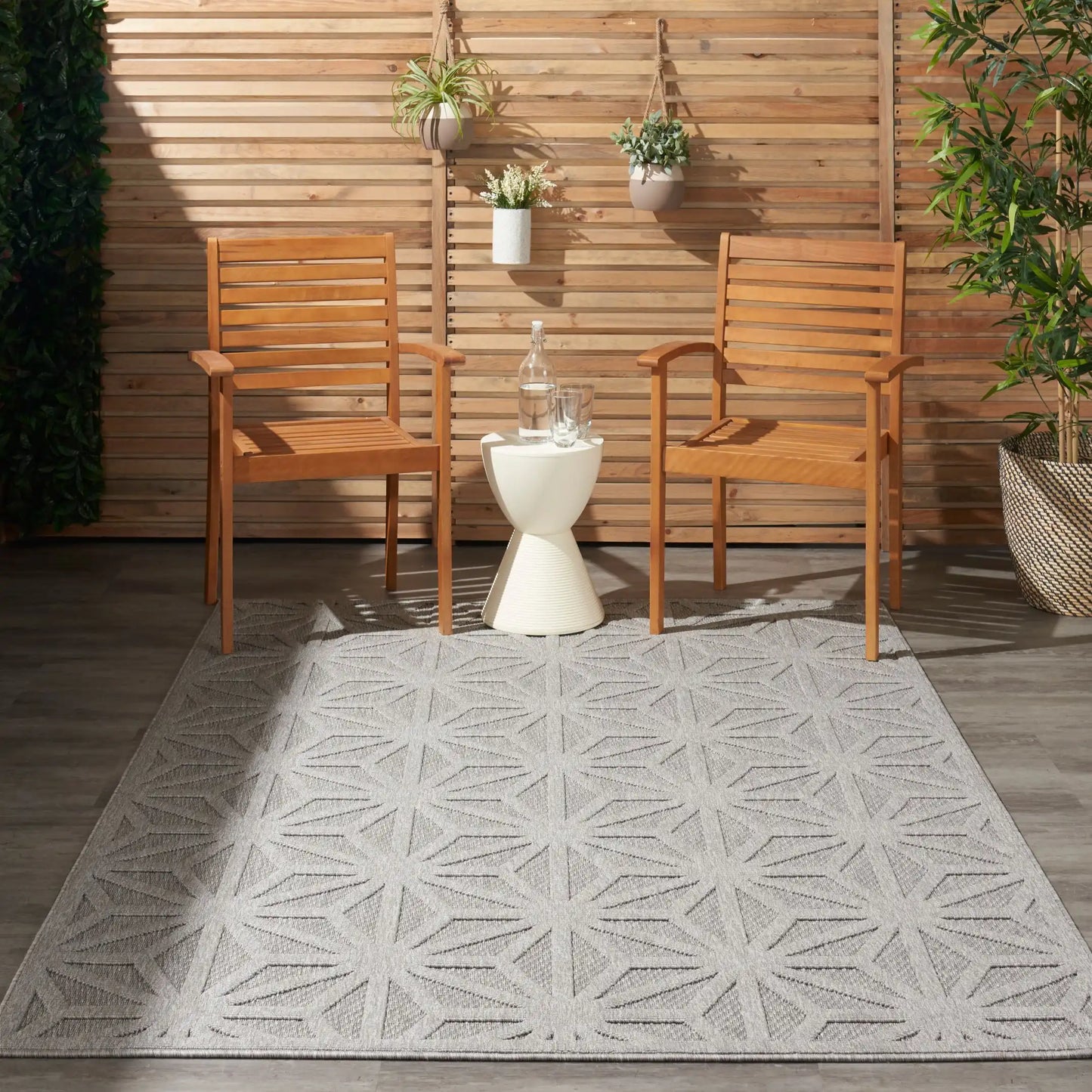 Cozumel (Outdoor) CZM01 Light Grey Rug RS
