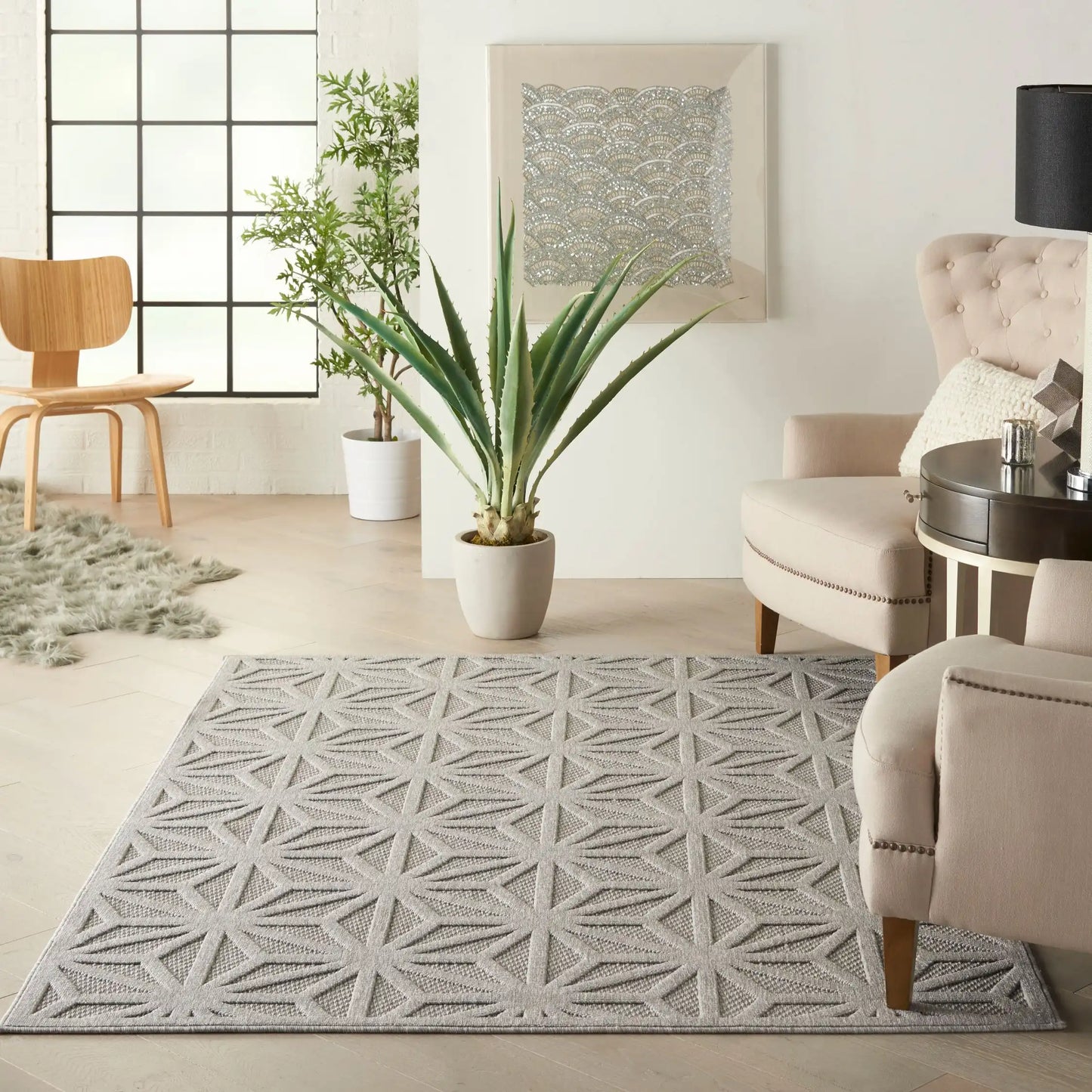 Cozumel (Outdoor) CZM01 Light Grey Rug RS