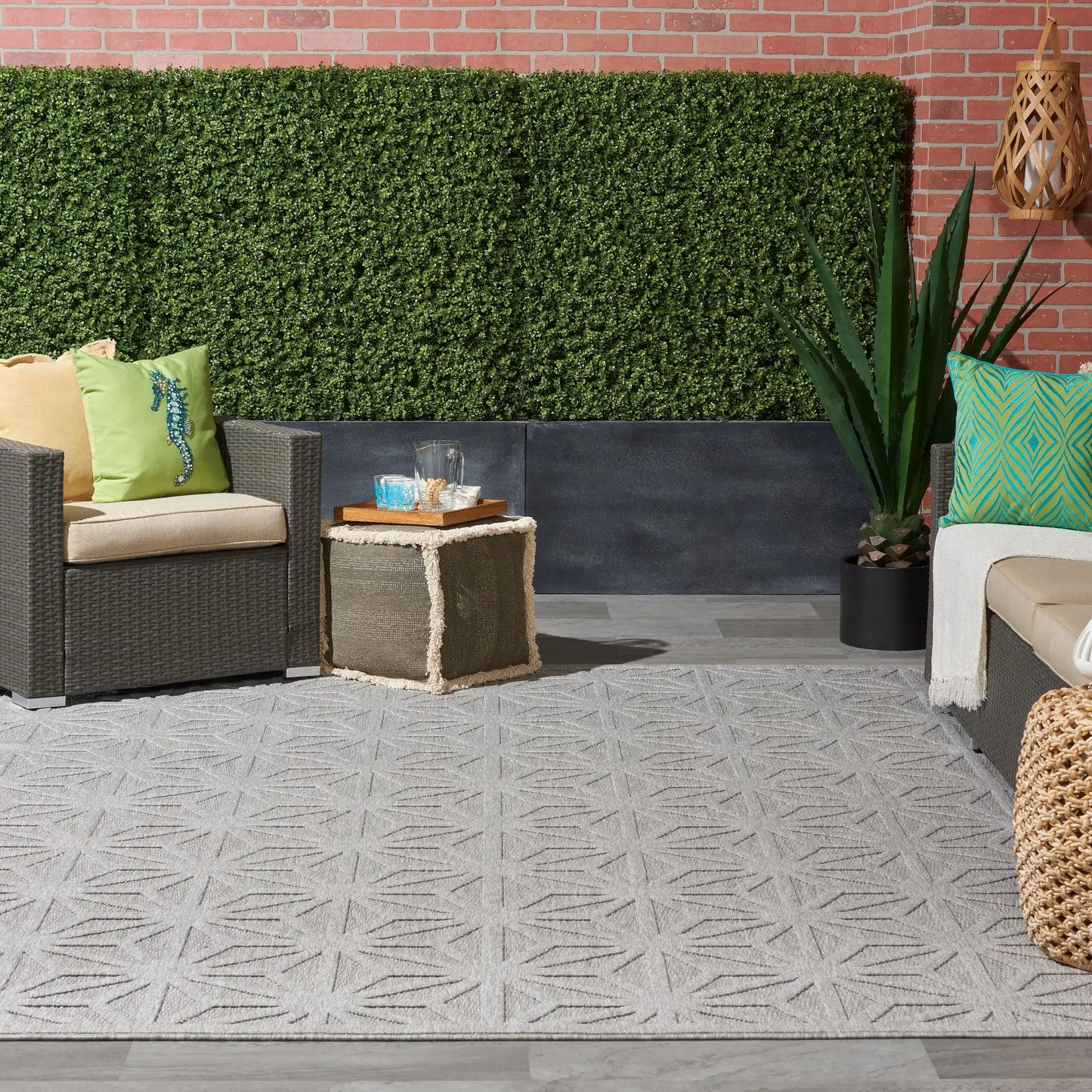 Cozumel (Outdoor) CZM01 Light Grey Rug RS