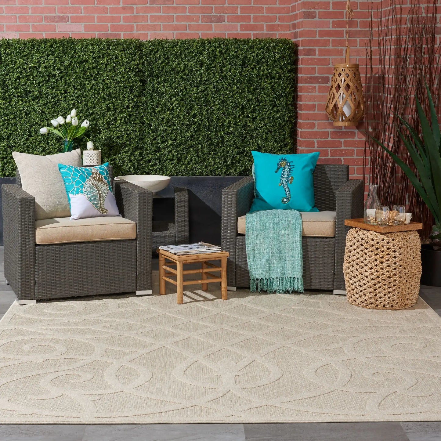 Cozumel (Outdoor) CZM04 Cream Rug RS