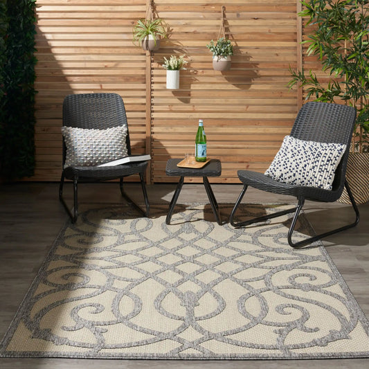 Cozumel (Outdoor) CZM04 Cream Grey Rug RS