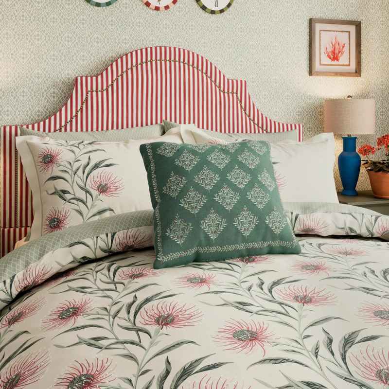Catherinae Floral Bedding by Sanderson x National Trust in Fuchsia Pink