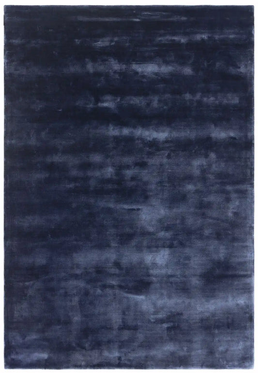 Asiatic chrome ink Blue, Navy Living Room  Rug.