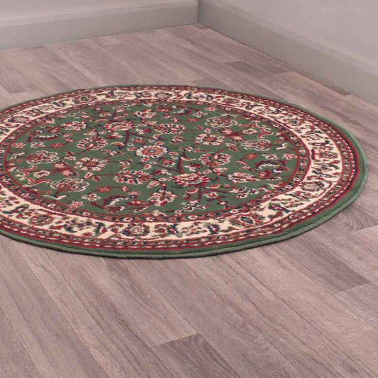 Coronation Circular Rugs in Green by Rugstyle