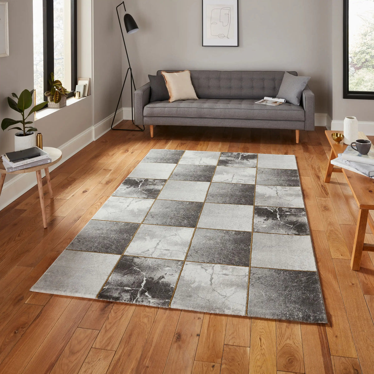 Craft 23495 Grey Gold Rug RS