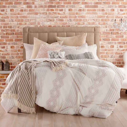 Cut Geo Bedding Duvet Cover and Pillowcase By Peri Home Lilac Purple