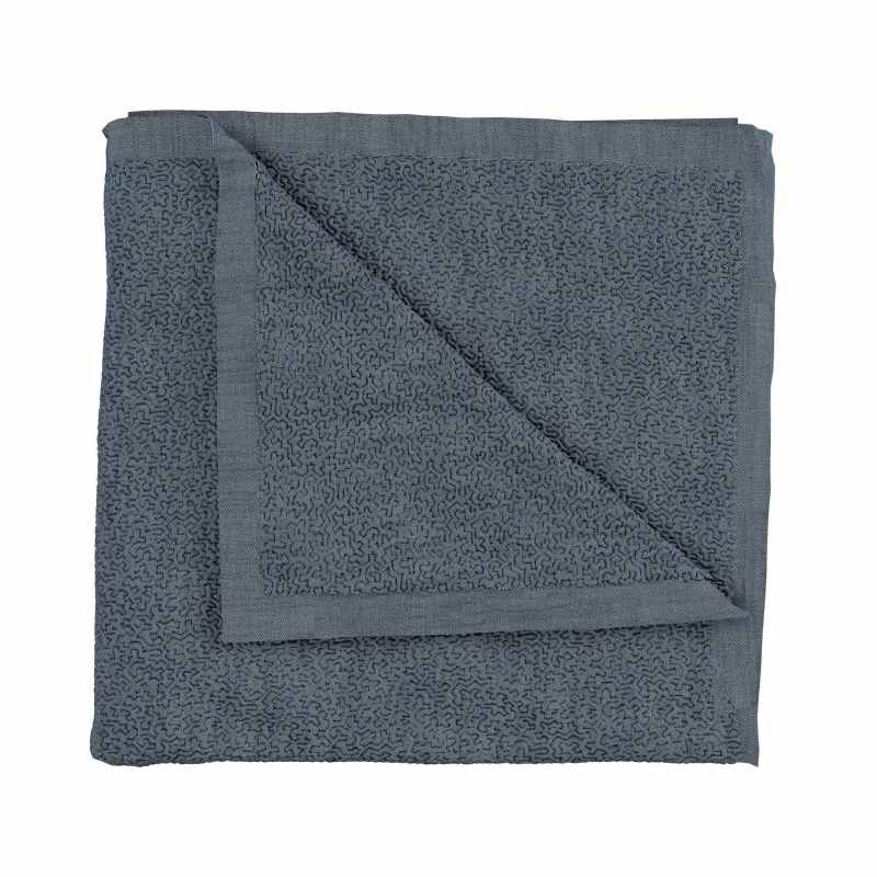 Delphine Embroidered Throw by Bedeck of Belfast in Chambray Blue