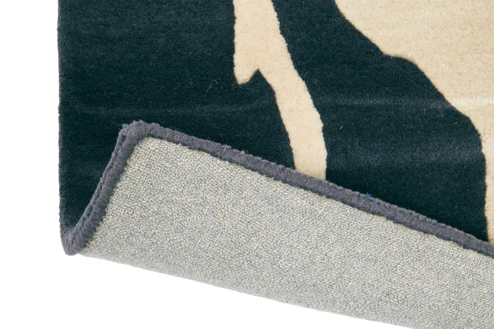 Floral 300 Florence Broadhurst Charcoal 039604 Rug