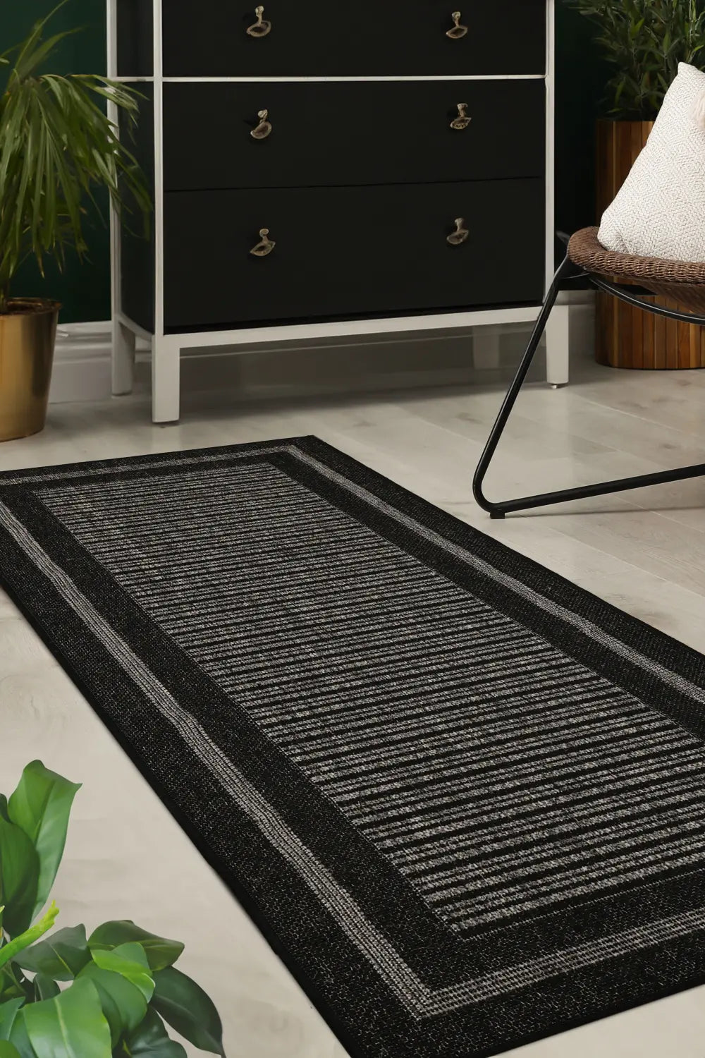 FLATWEAVE GEL Border Black RS