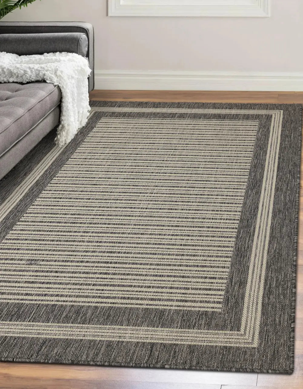 FLATWEAVE GEL Border Steel Grey RS