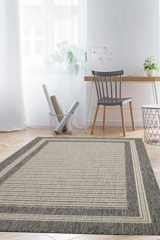 FLATWEAVE GEL Border Steel Grey RS