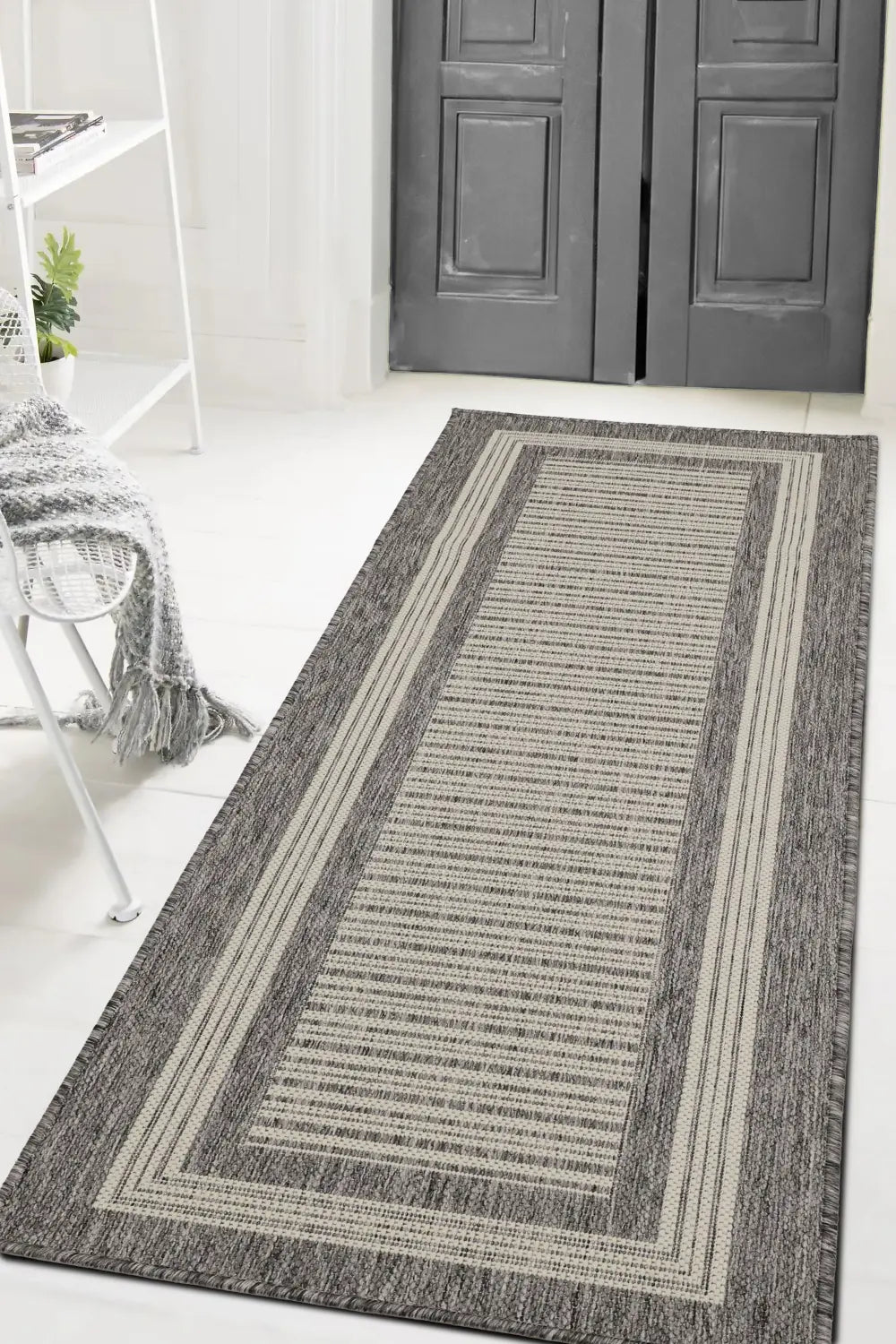 FLATWEAVE GEL Border Steel Grey RS