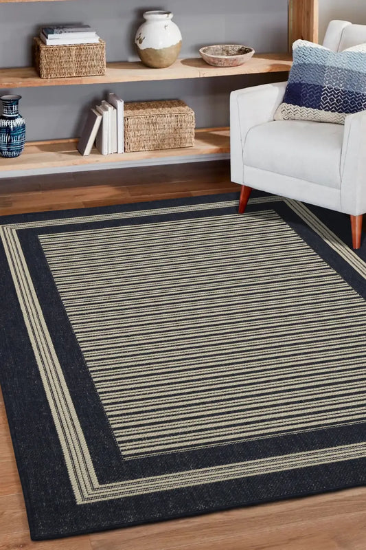 FLATWEAVE GEL Border Navy RS