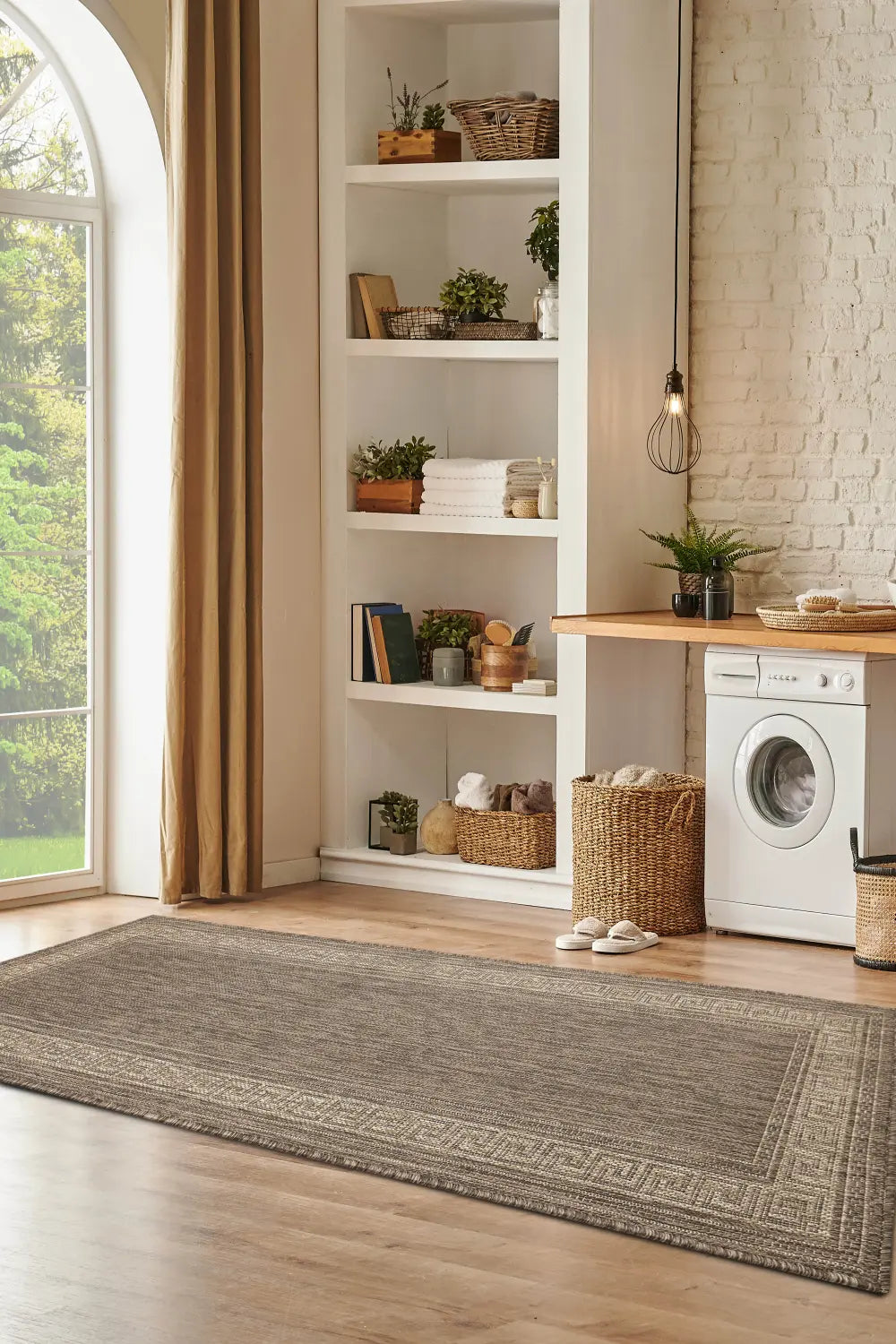 FLATWEAVE GEL Greek Key Latte RS