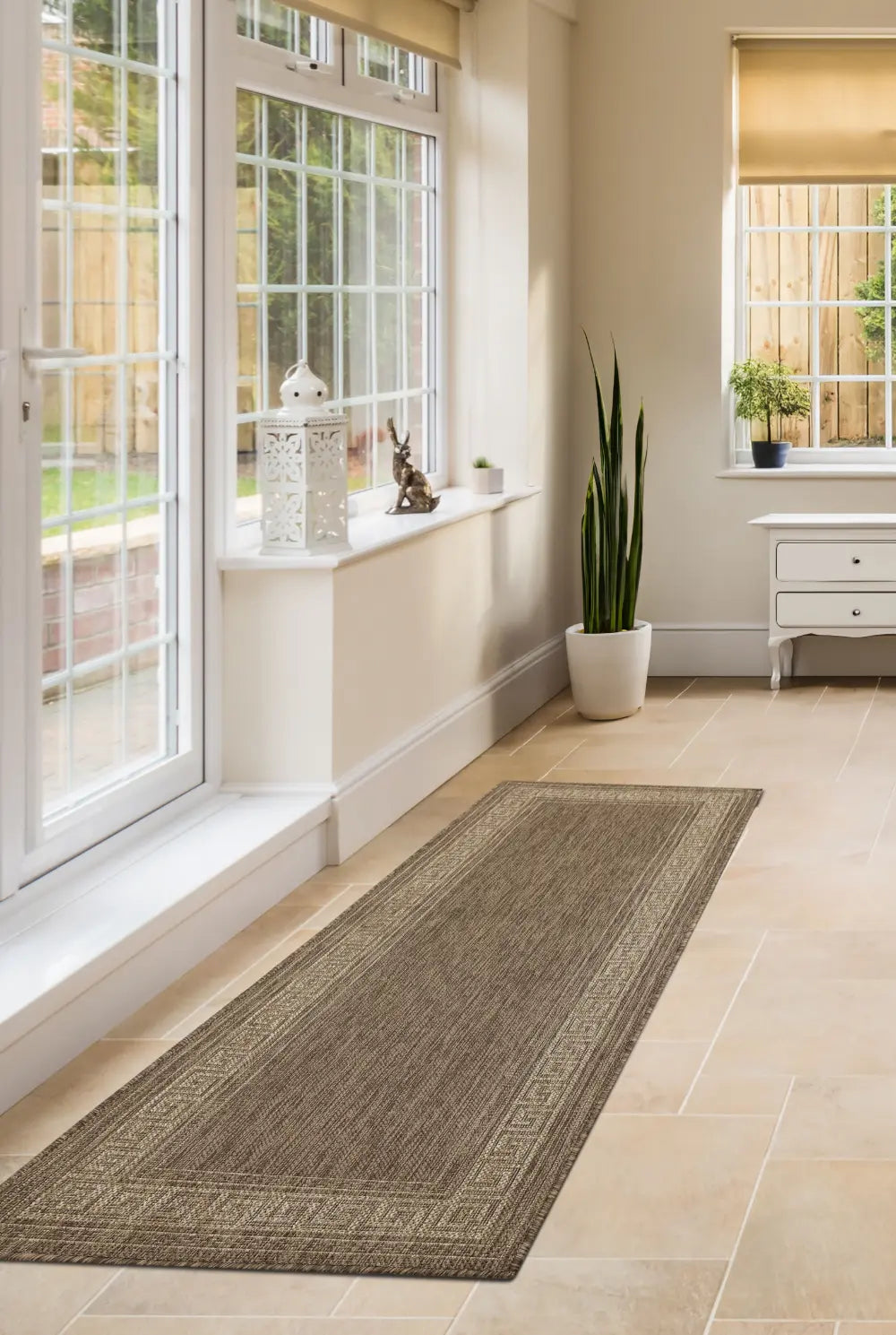 FLATWEAVE GEL Greek Key Latte RS