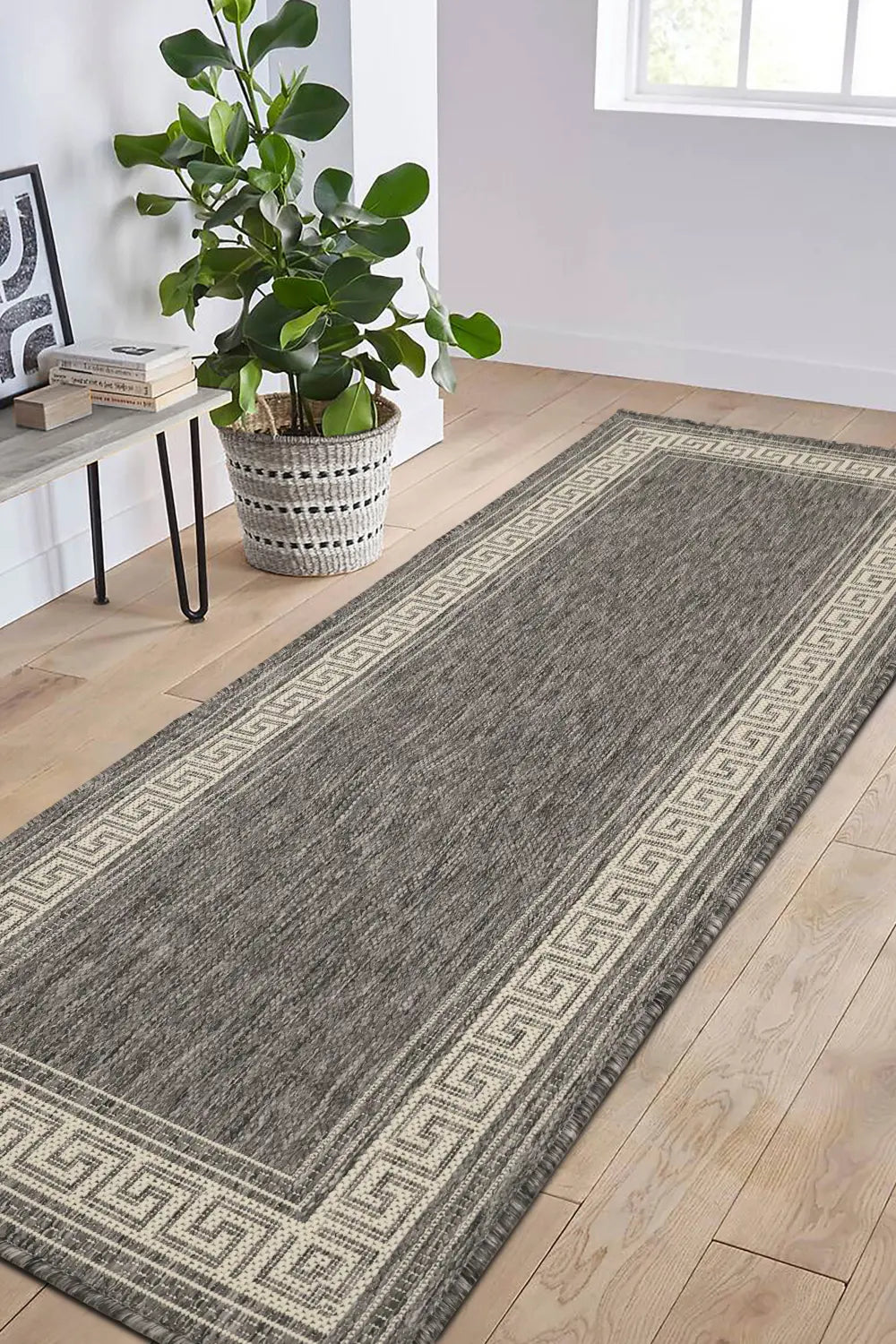 FLATWEAVE GEL Greek Key New Steel Grey RS