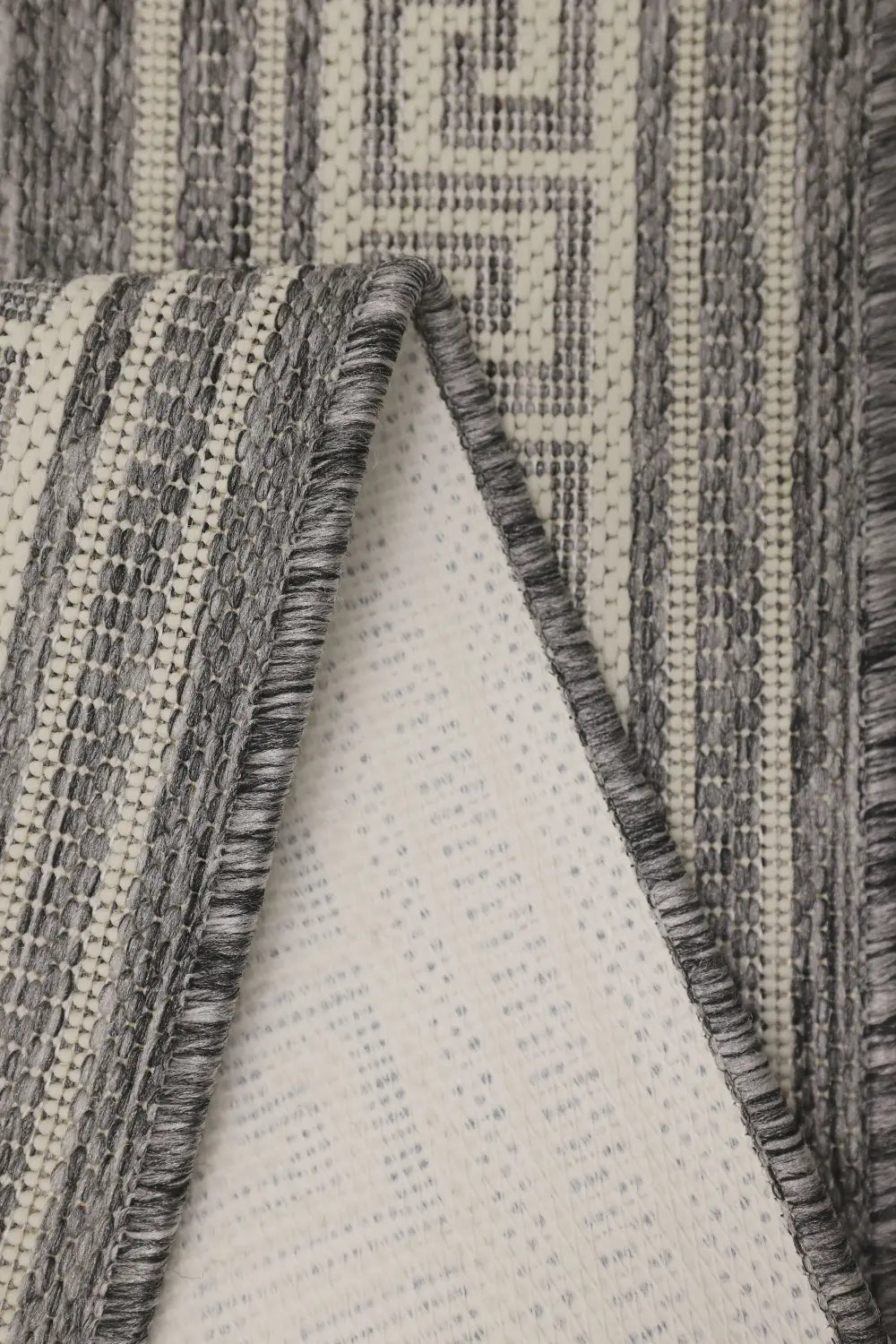 FLATWEAVE GEL Greek Key New Steel Grey RS