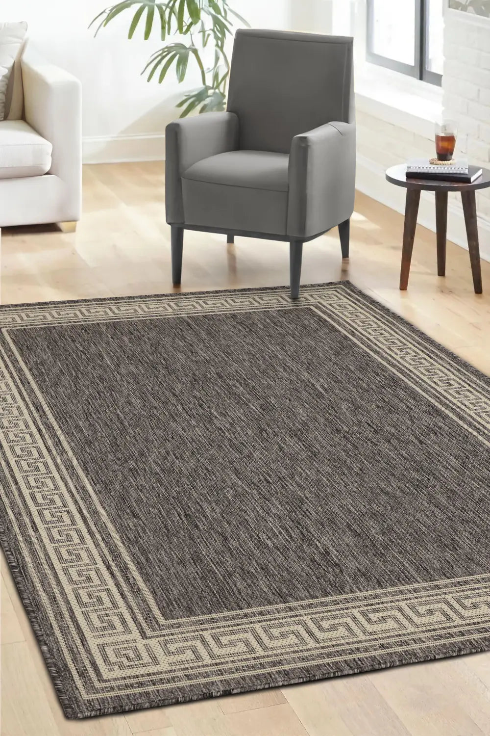 FLATWEAVE GEL Greek Key New Steel Grey RS