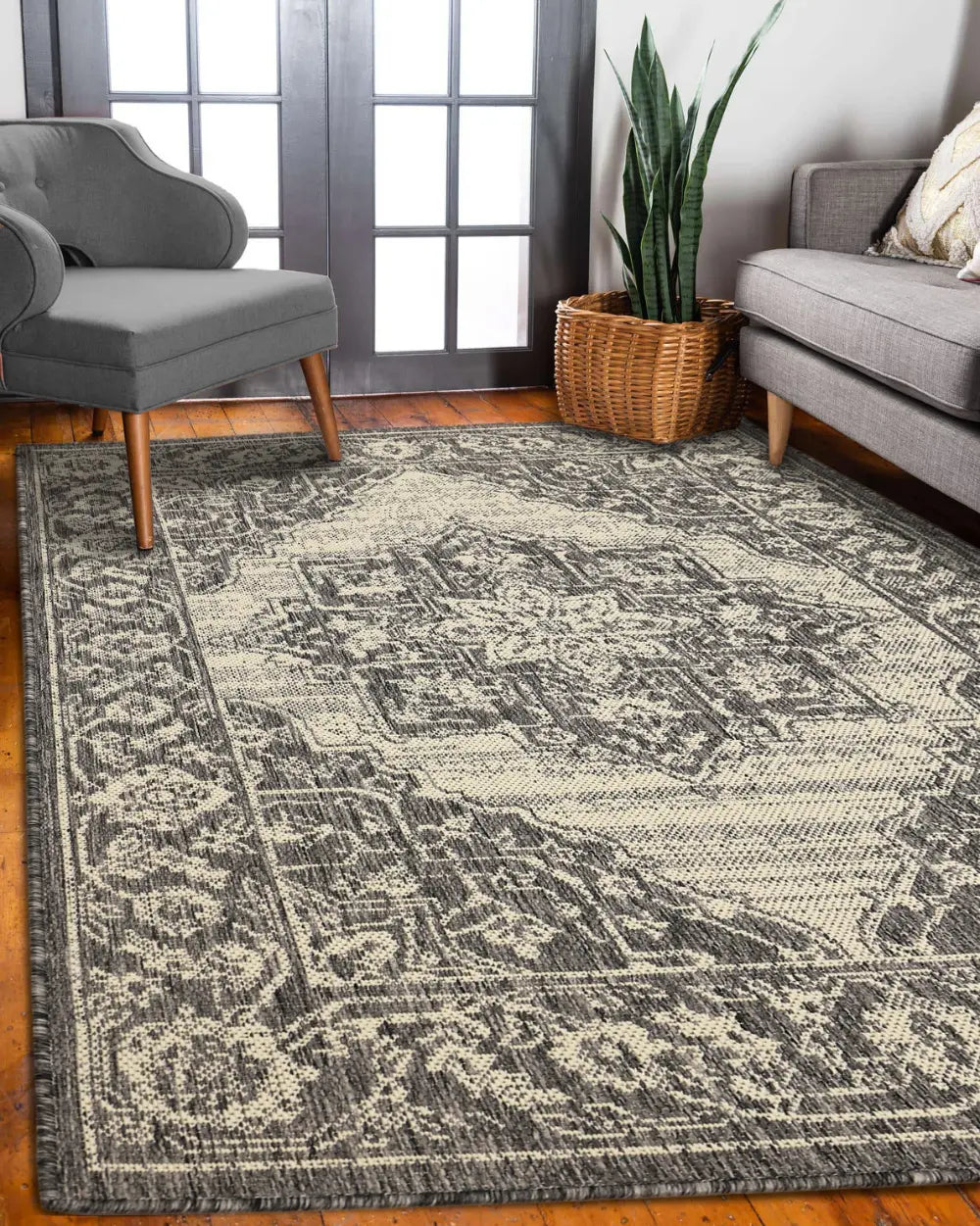 FLATWEAVE GEL Medallion Steel Grey RS