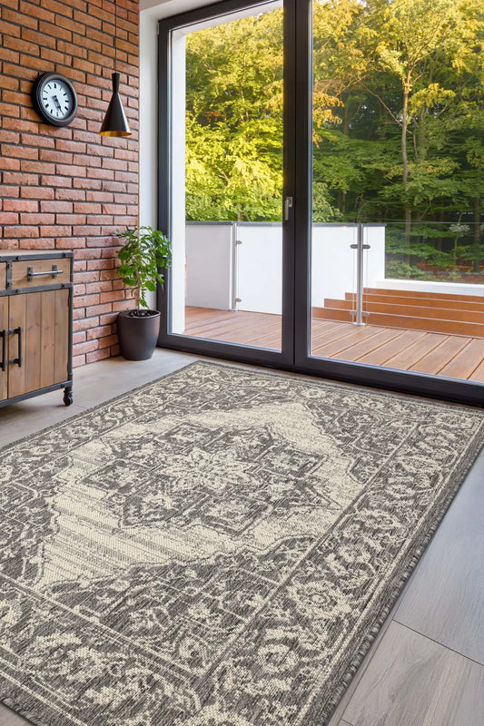FLATWEAVE GEL Medallion Steel Grey RS