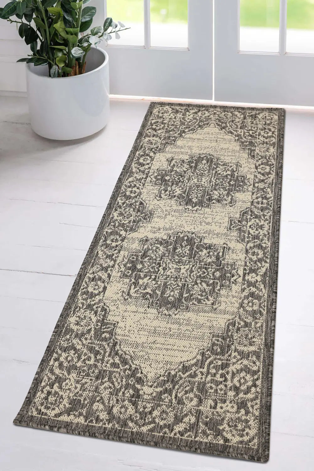 FLATWEAVE GEL Medallion Steel Grey RS