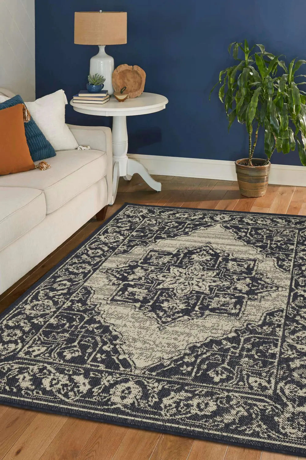 FLATWEAVE GEL Medallion Navy RS