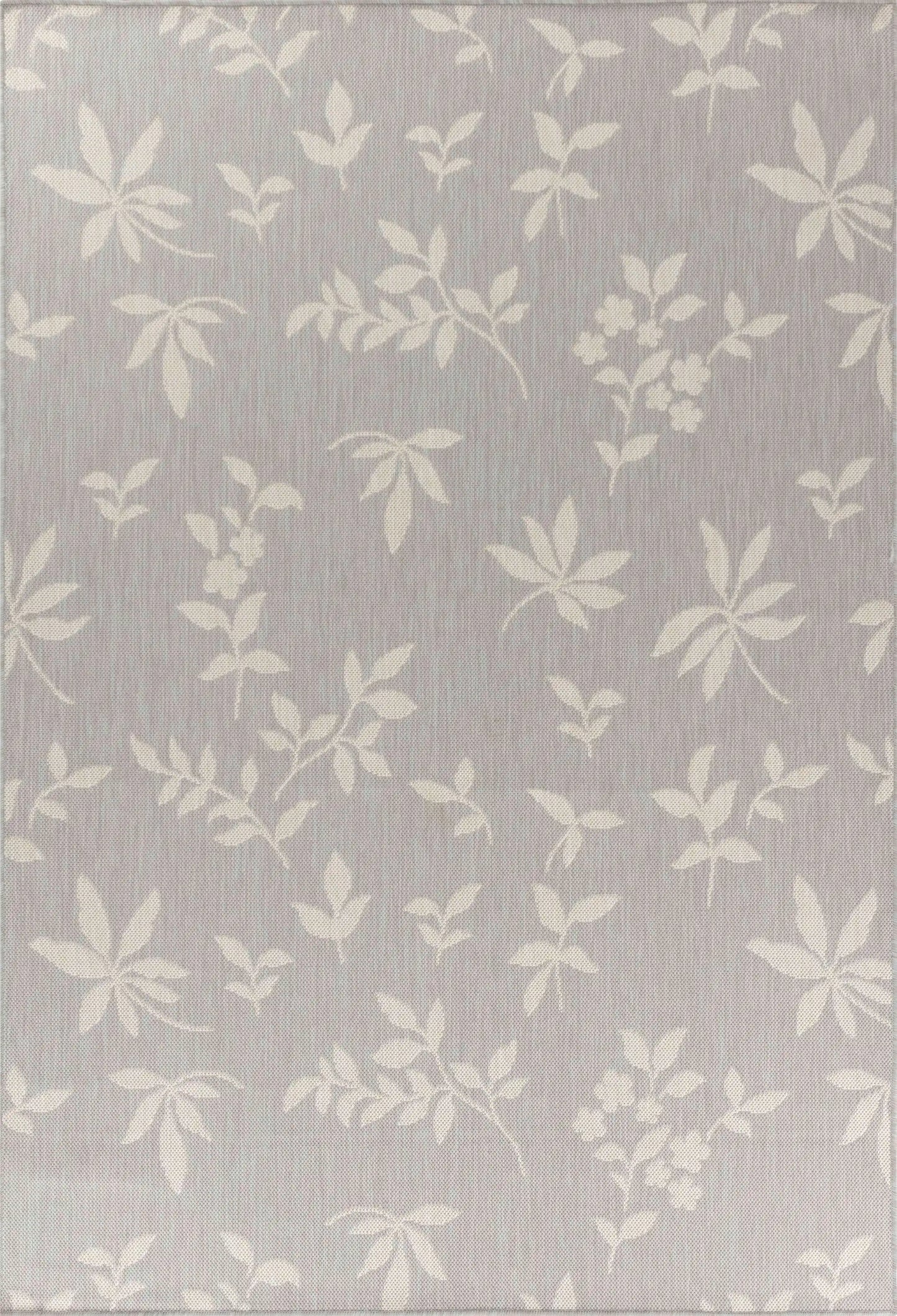 Sky Outdoor Flower Silver Rug