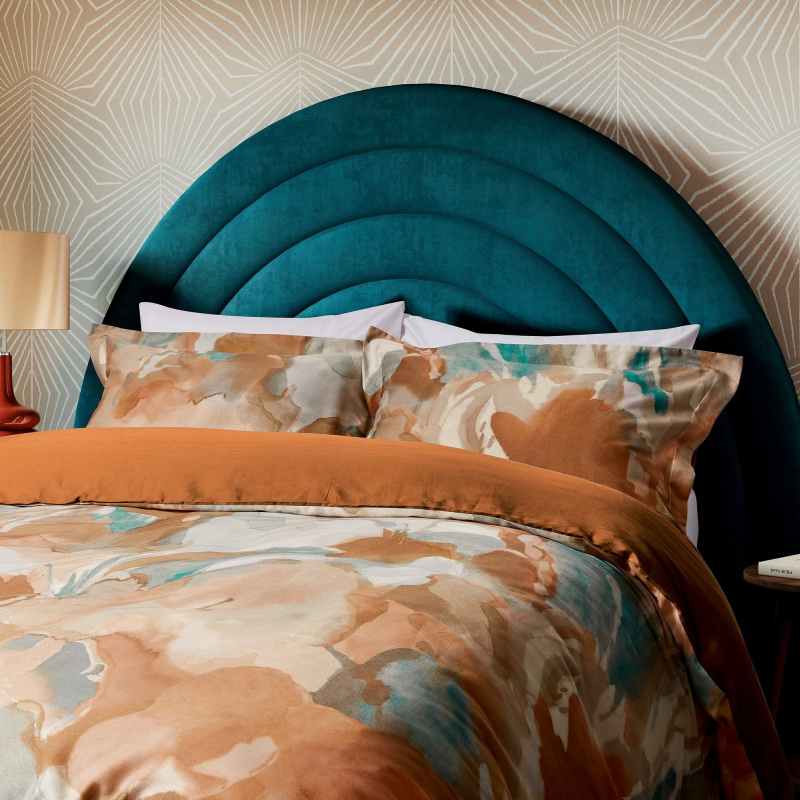 Foresta Botanical Bedding by Harlequin in Terracotta Orange