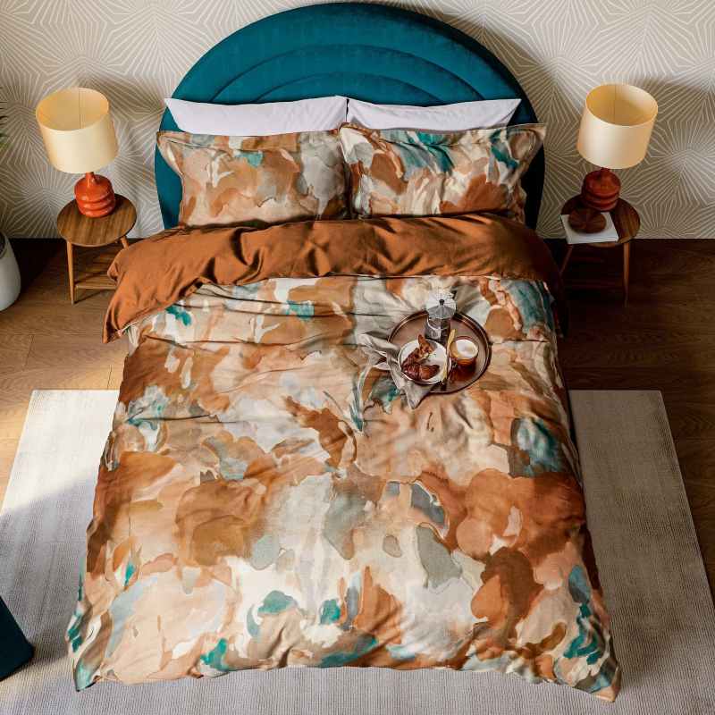 Foresta Botanical Bedding by Harlequin in Terracotta Orange
