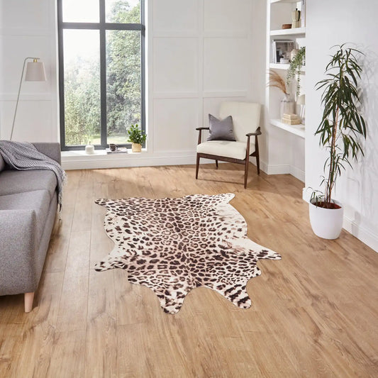 Faux Animal Print Leopard Print Rug RS