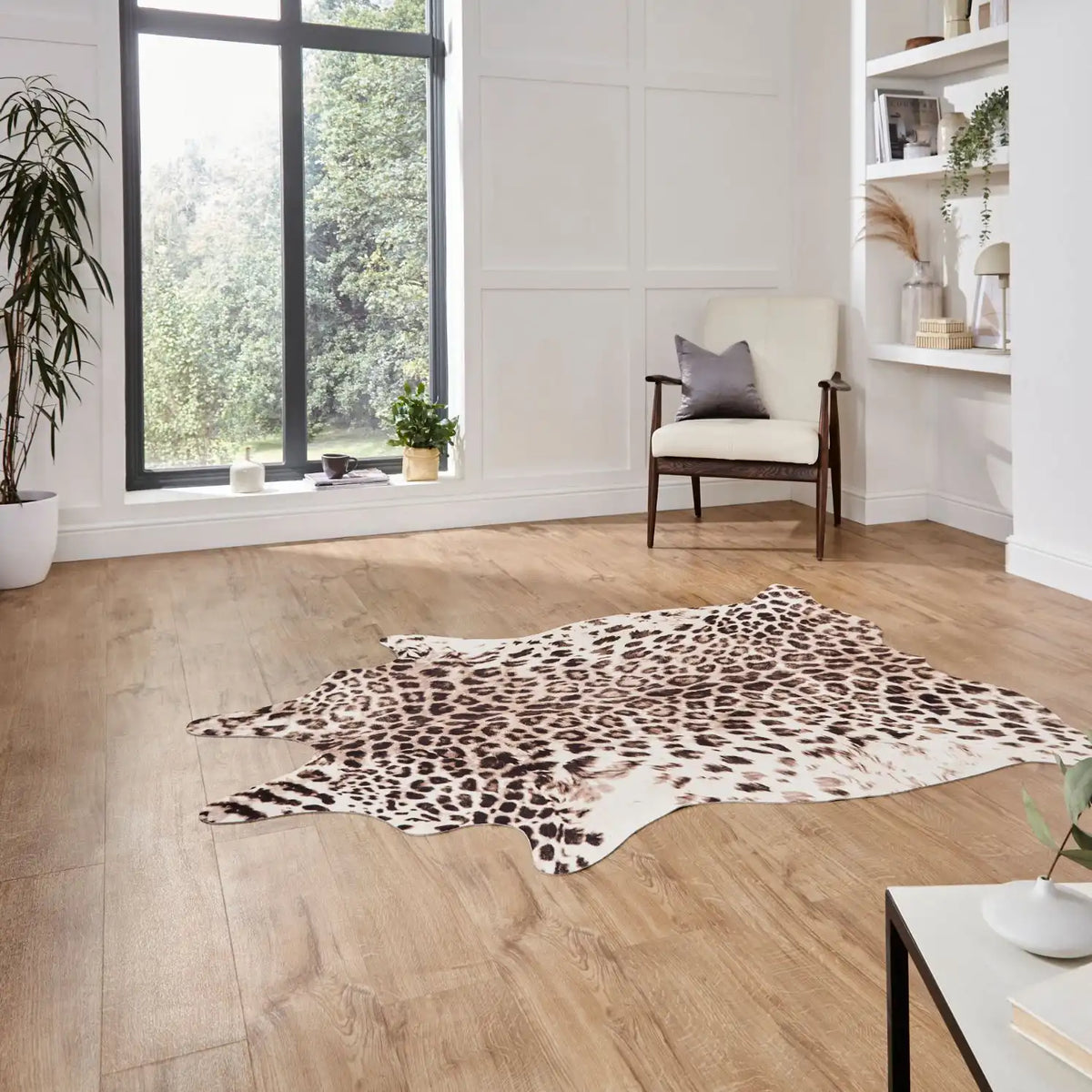 Faux Animal Print Leopard Print Rug RS