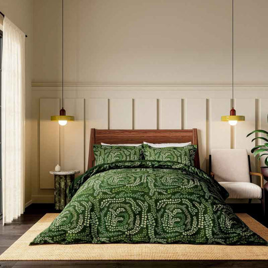 Fayola Botanical Bedding by Harlequin in Leaf & Clover
