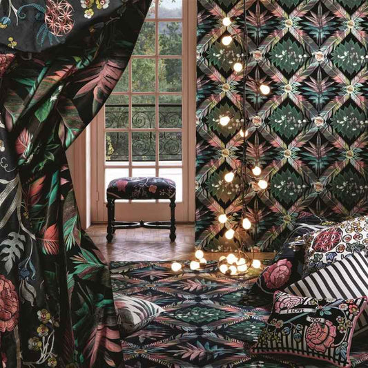 Feather Park Rugs by Christian Lacroix in Jais Black