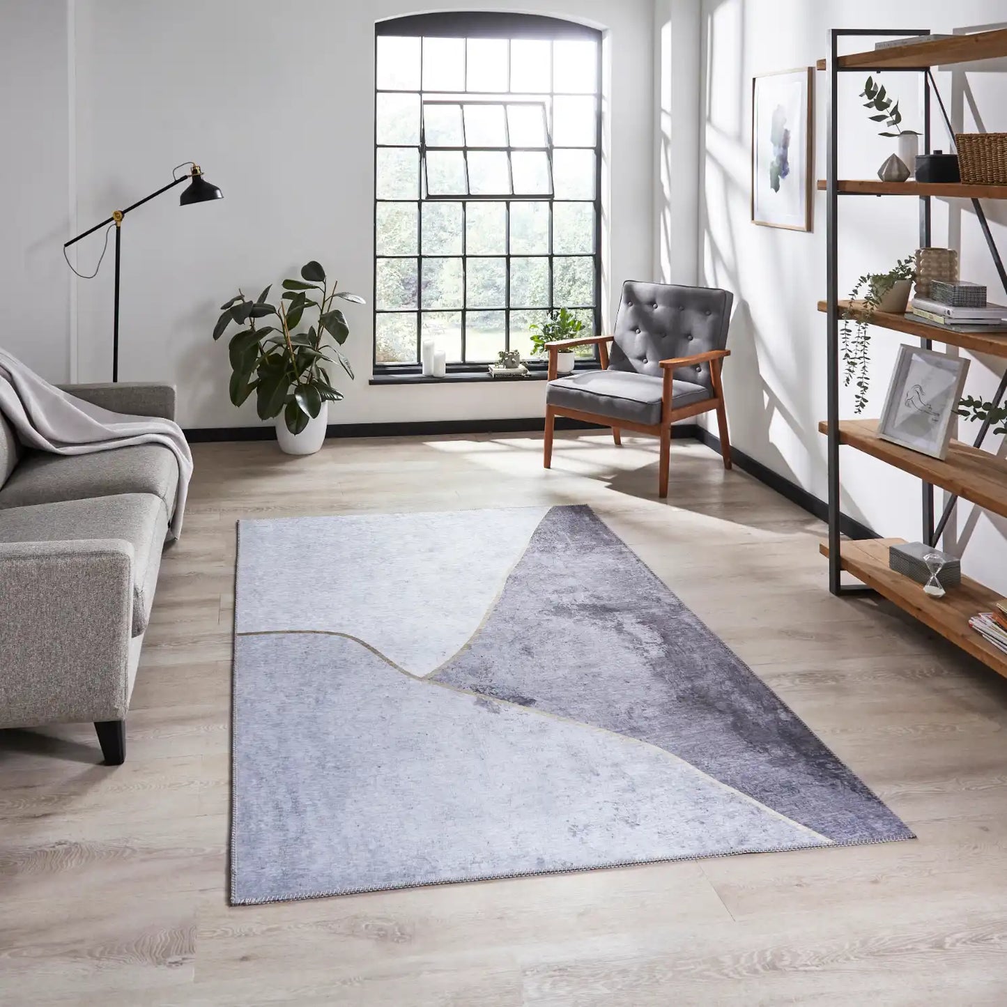 Force K7279 Grey Gold Rug RS