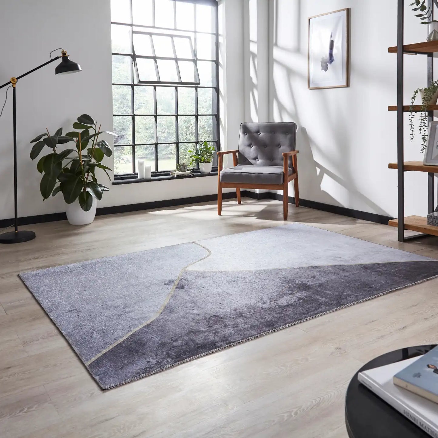 Force K7279 Grey Gold Rug RS